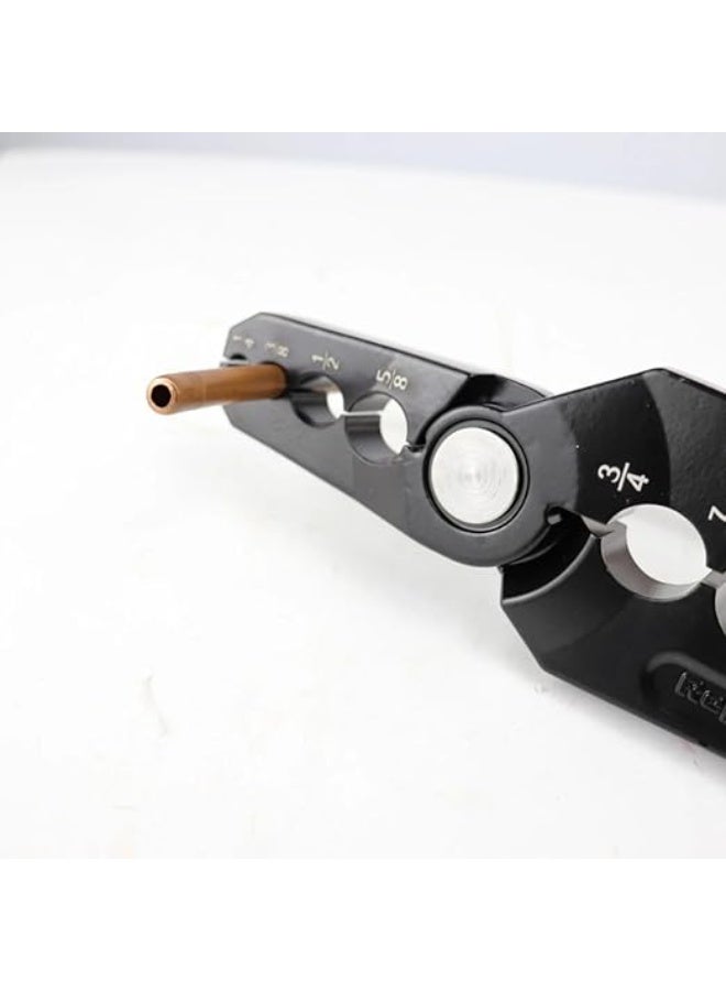 Professional Tube Rounder Pliers, Copper Pipe Repair Tool, 1/4" to 7/8" Range, Black - Image 5