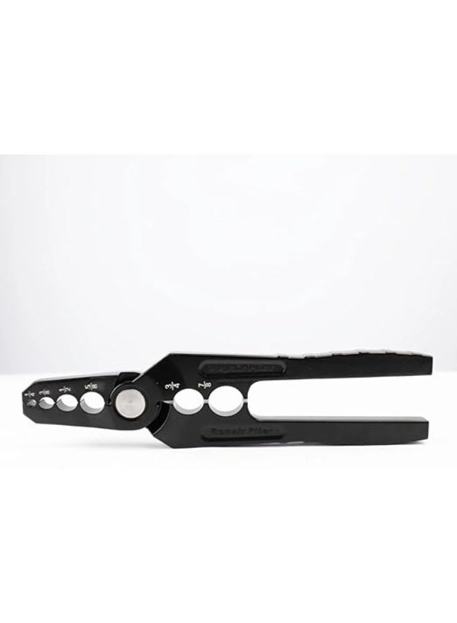 Professional Tube Rounder Pliers, Copper Pipe Repair Tool, 1/4" to 7/8" Range, Black - Image 4