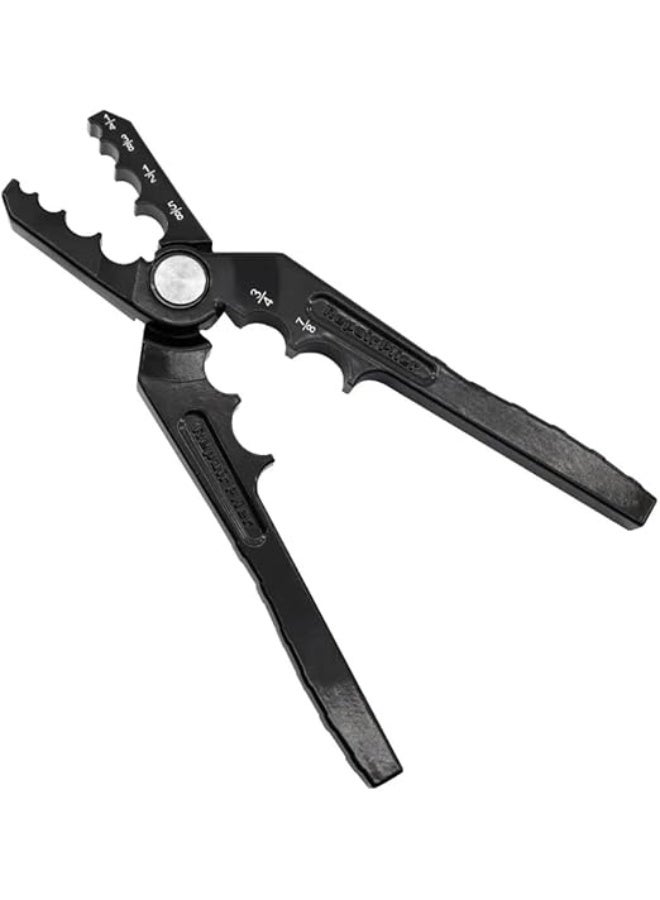 Professional Tube Rounder Pliers, Copper Pipe Repair Tool, 1/4" to 7/8" Range, Black - Image 1