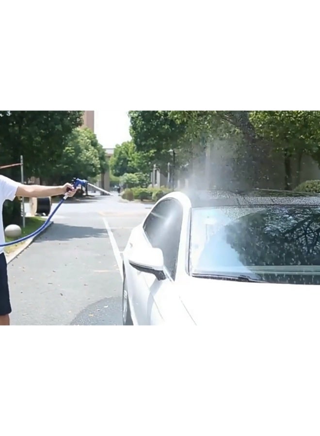 Scalable 50 Foot (Approximately 15 Meters) Flexible Garden Hose, Multifunctional Hose Nozzle, Lightweight, No Tangles Or Water Hoses, Suitable For Outdoor, Yard, Lawn, Car Wash, Ocean, And Camping Vehicle Use（Blue） - Image 2