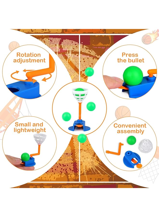 كاست ويف مجموعة ألعاب كرة السلة الصغيرة للأطفال، 30 قطعة، لعبة إطلاق نار ممتعة على سطح المكتب، مثالية لحفلات أعياد الميلاد والديكورات - Image 3