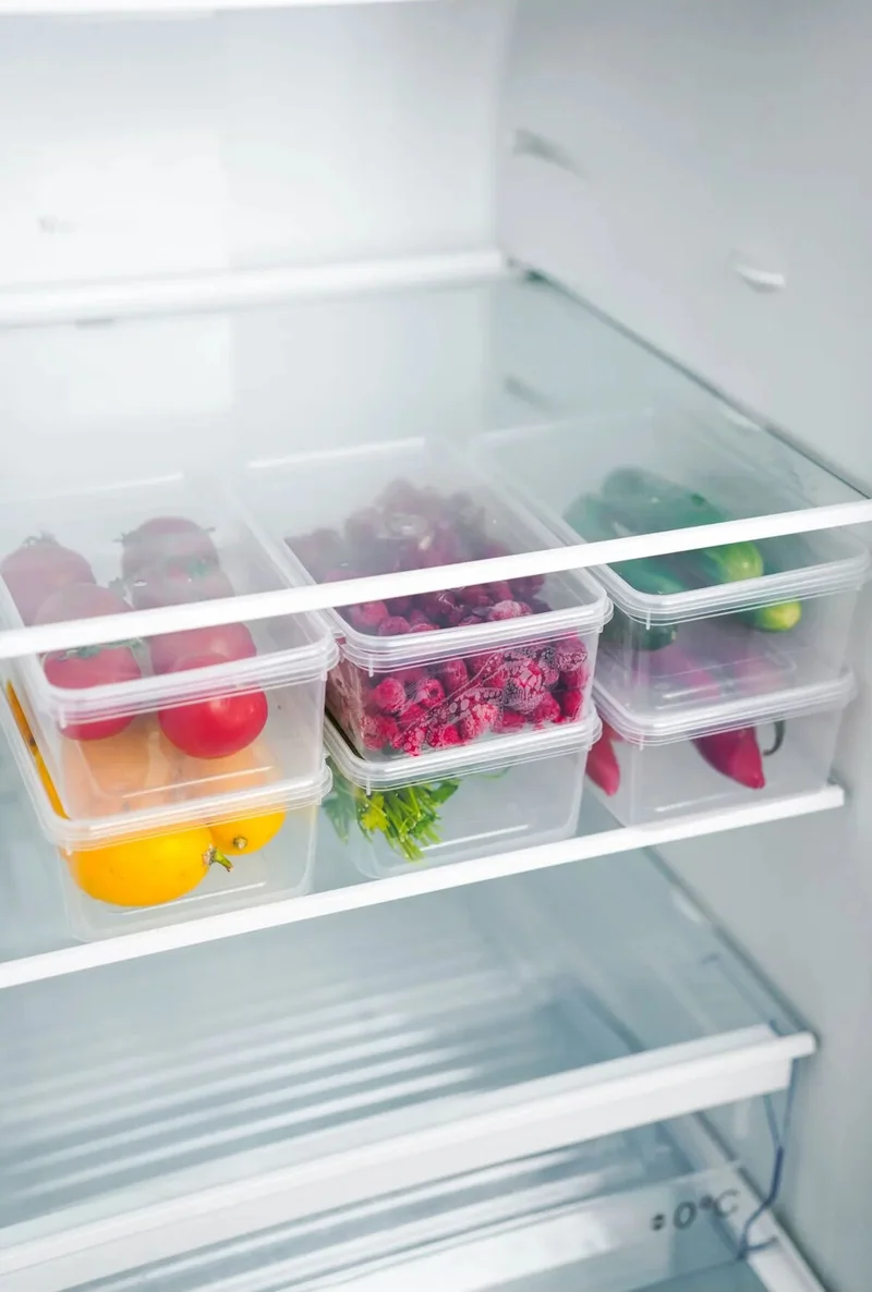 Hane216 5 Pieces Frozen Meal and Vegetable Storage Container - Portion Freezer Minced Meat Box