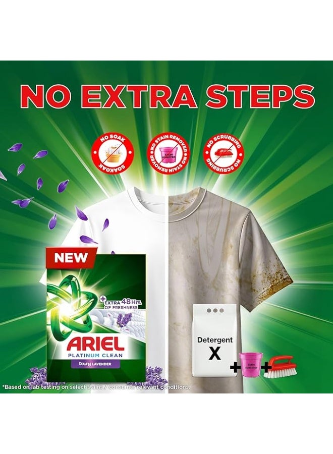 Ariel Platinum Clean Downy Lavender Laundry Detergent Powder, 2.25kg - Image 2