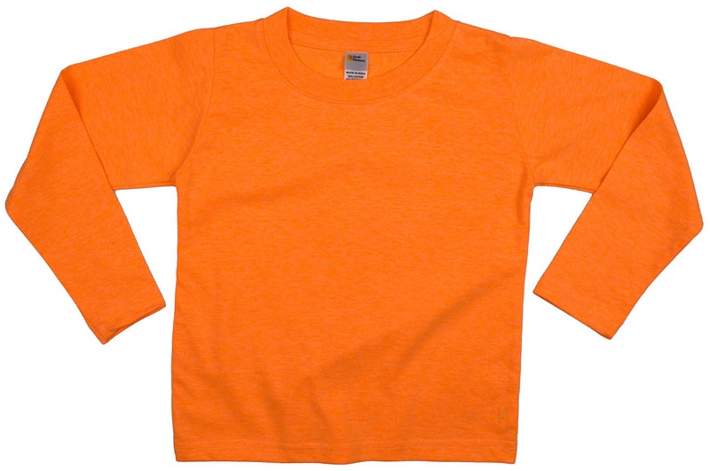 Earth Elements Little Kids'/Toddlers' Long Sleeve T-Shirt 6T Neon Orange - Image 2