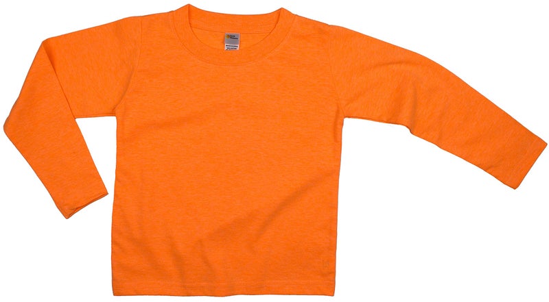 Earth Elements Little Kids'/Toddlers' Long Sleeve T-Shirt 6T Neon Orange - Image 5