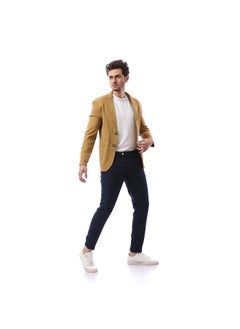 Basic Elegant All Seasons Blazer - Copper Yellowish