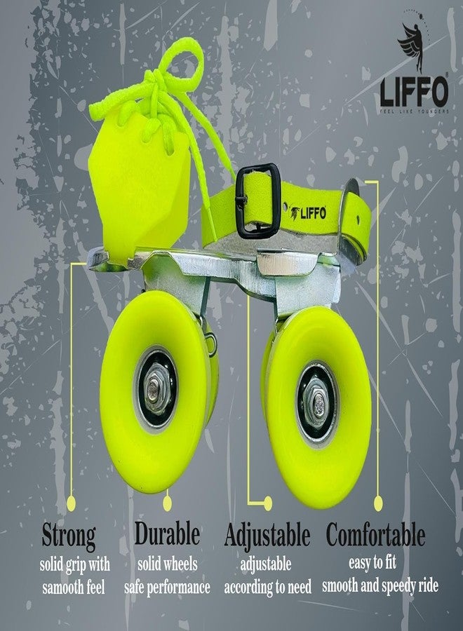 Liffo® Skating Guard Roller Skates Combo (Skates + Helmet + Gloves + Knee Guards & Elbow Guards) - for Age Groups 6 to 14 Years | Academy & School Level Skating (Green) (Small (6 to 9 Year)) - Image 5