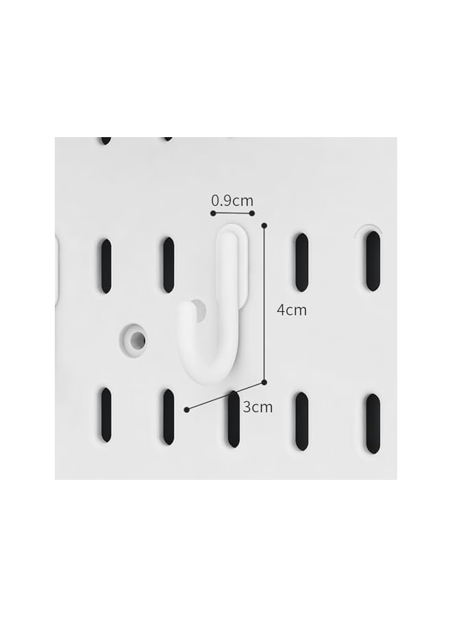 promass Pegboard Kit,Pegboard Combination Wall Organizer Kit,2 Pack Pegboard with 11 Accessories Modular Hanging,Wall Mount Display Pegboard Panel,Ideal for Craft Room,Kitchen,Office - Image 4