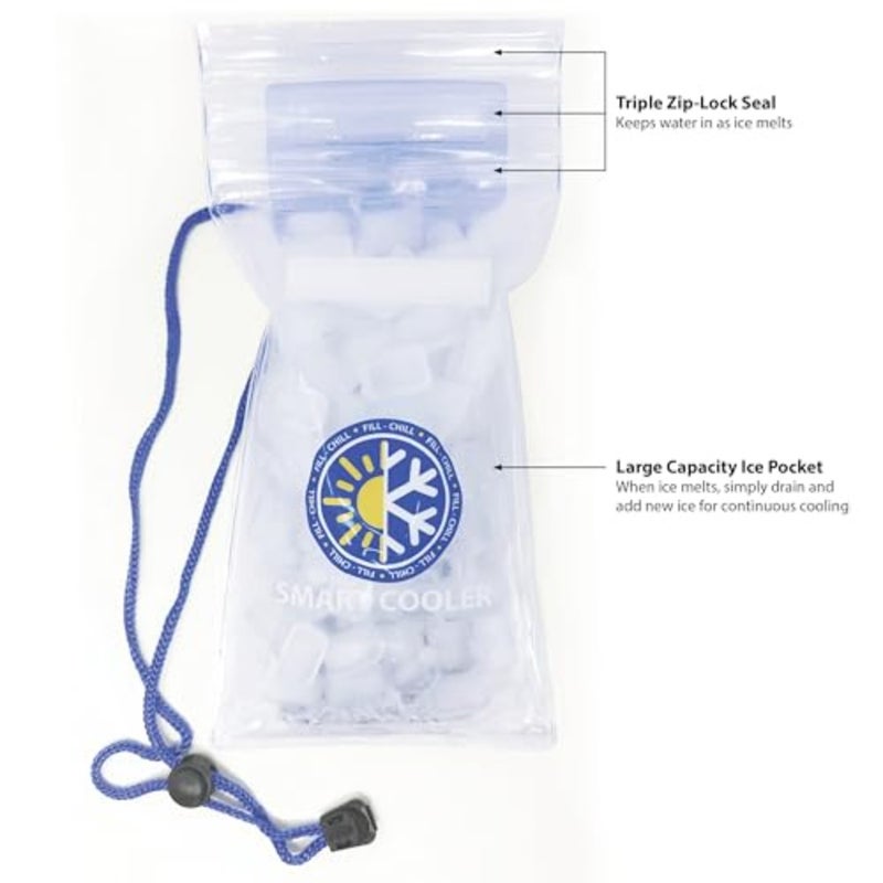 Original. Keeps Your Smartphone Cool and Protected from overheating on hot Summer Days. Large Capacity ice Pocket, just Fill with ice and go! - Image 3