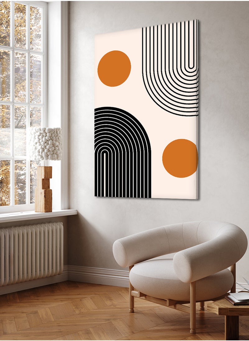 LOWHA - Canvas Wall Art Stretched Over Wooden Frame with Abstract Painting - Image 1