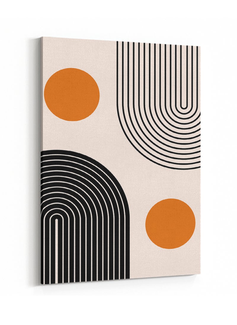 LOWHA - Canvas Wall Art Stretched Over Wooden Frame with Abstract Painting - Image 1