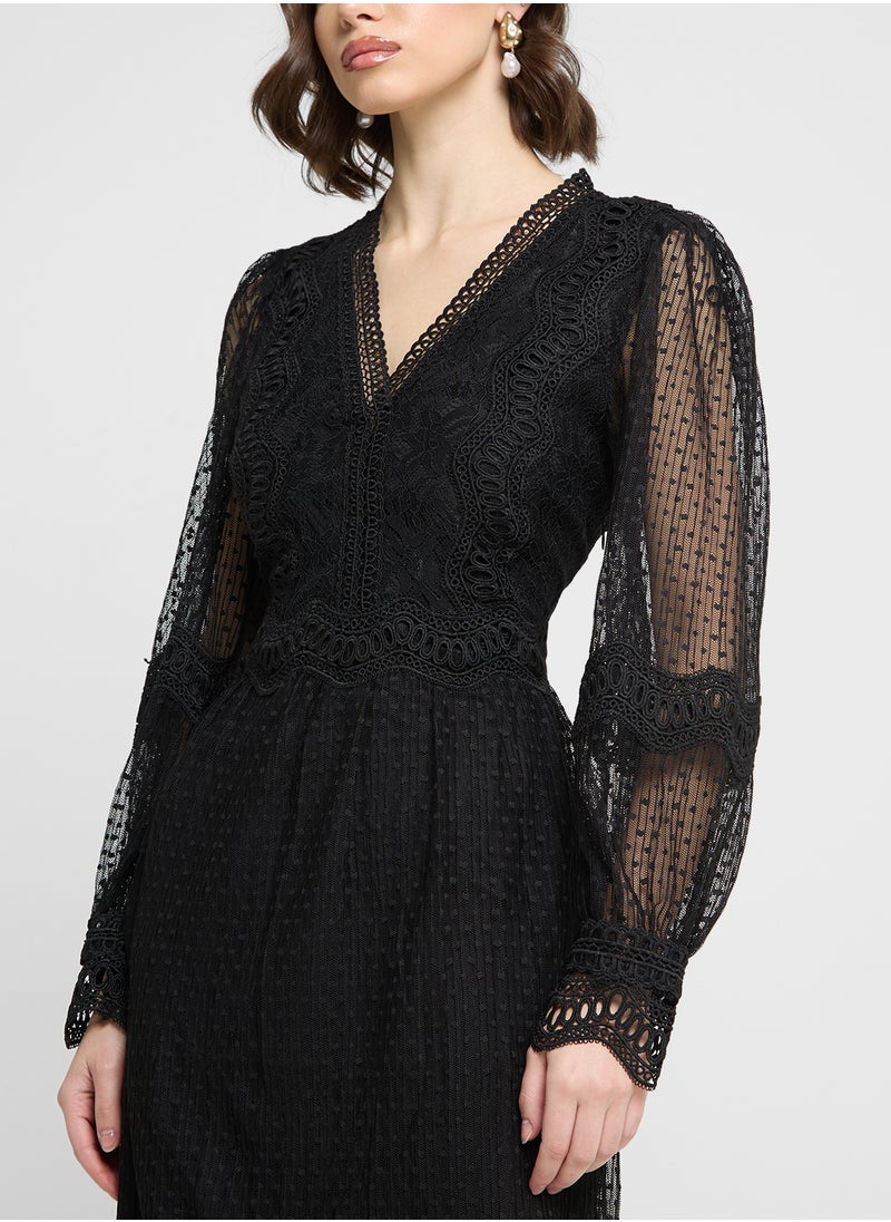 YAS - Yassophira Long Sleeve Dress - Image 1