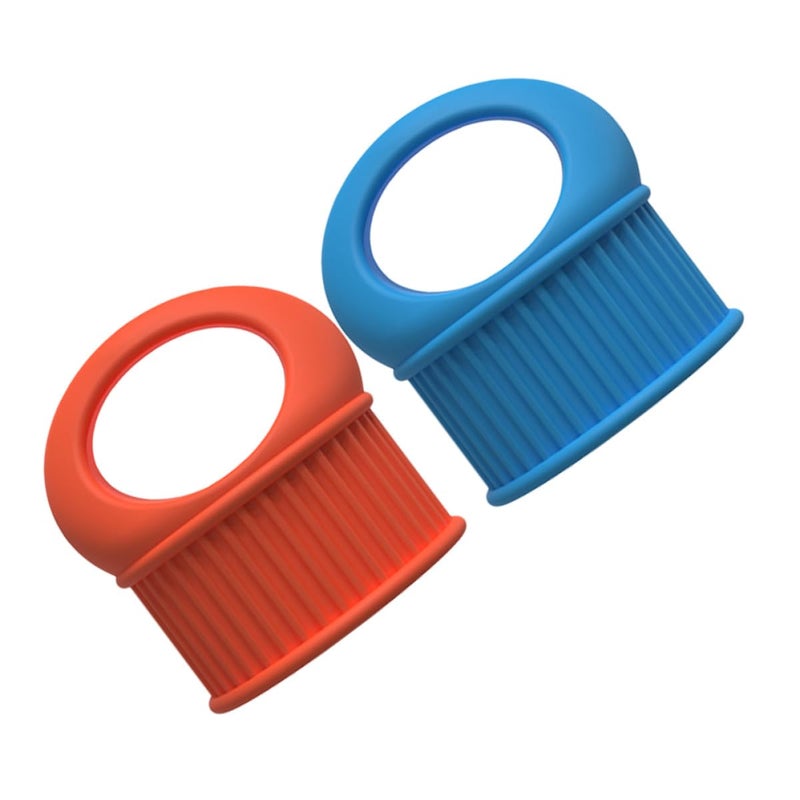 Reusable Silicone Wine Bottle Stoppers Full Seal Caps Orange Blue Home Bar Beverage Preservation - Image 2