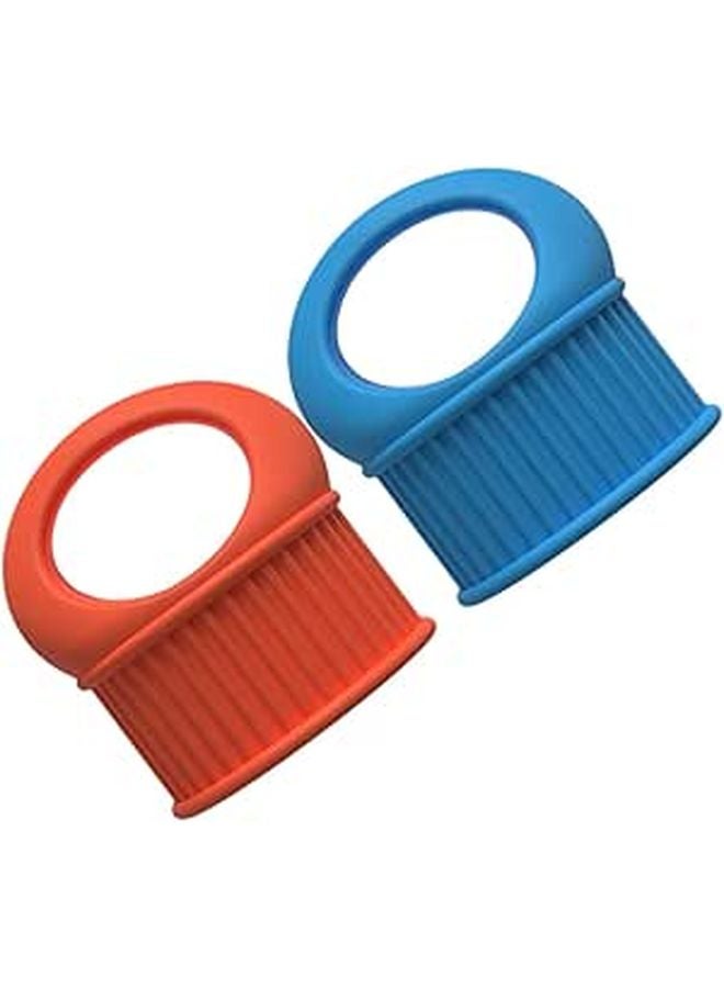 Reusable Silicone Wine Bottle Stoppers Full Seal Caps Orange Blue Home Bar Beverage Preservation - Image 1