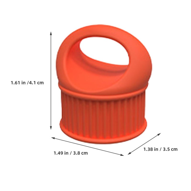 Reusable Silicone Wine Bottle Stoppers Full Seal Caps Orange Blue Home Bar Beverage Preservation - Image 3