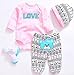 Pedolltree Reborn Dolls Baby Clothes Pink Outfits for 20 22 Reborn Doll Girl Baby Clothing Sets - Image 3