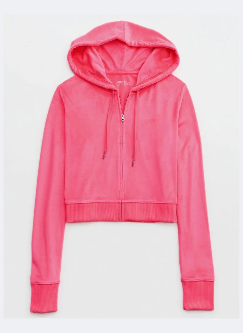 Aerie Velour Drawstring Hoodie