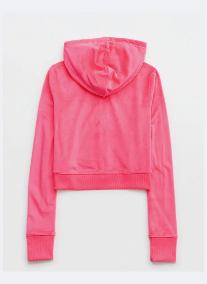 Aerie Velour Drawstring Hoodie