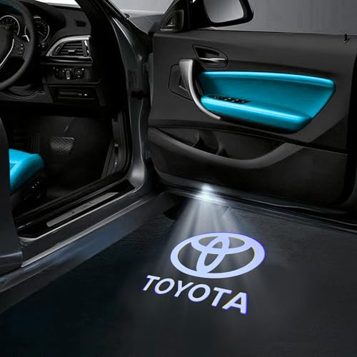 KMH Ghost Shadow Light LED Projector Light Compatible with Toyota Innova Crysta | Warning Anti Rear end Collision | 3D Welome Sensor Wireless Car Door Entry Logo Lamp Light - Pack of 1 - Image 3