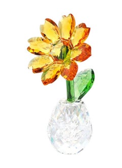 RARELY Crystal Sunflower Glass Figurine Ornament Paperweight Table Decoration with Gift Box Crystal Glass Bouquet Flower Centerpieces for Home Decor  - Image 1