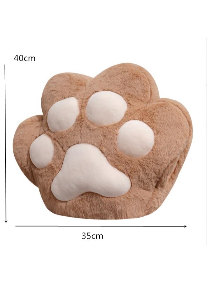 Golden Plane Blanket Travel Blanket Pillow, 2 in 1 Cat Paw Shape Travel Pillow and Blanket Set for Home Office Travel Plush Pillow Air Conditioning Blankets Office (Color : Pink) - Image 2