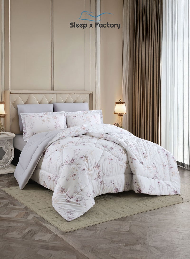 سليب × فاكتوري طقم لحاف رست دوز 6 قطع – قماش وحشوة بوليستر ناعمة – مقاس 260×240 سم – تصاميم متعددة - Image 1