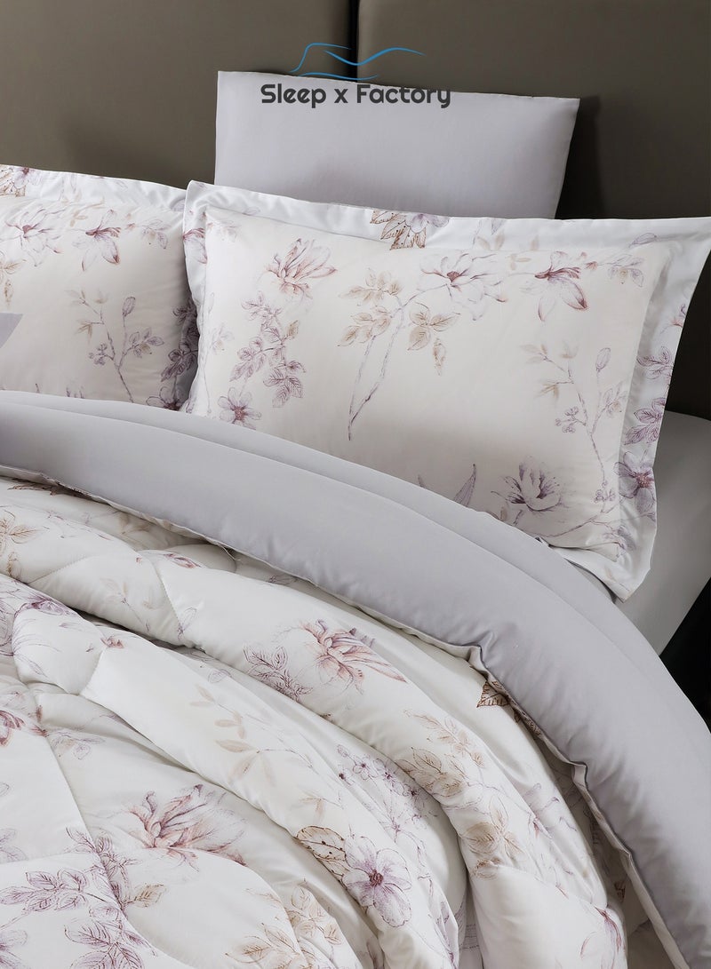 سليب × فاكتوري طقم لحاف رست دوز 6 قطع – قماش وحشوة بوليستر ناعمة – مقاس 260×240 سم – تصاميم متعددة - Image 5