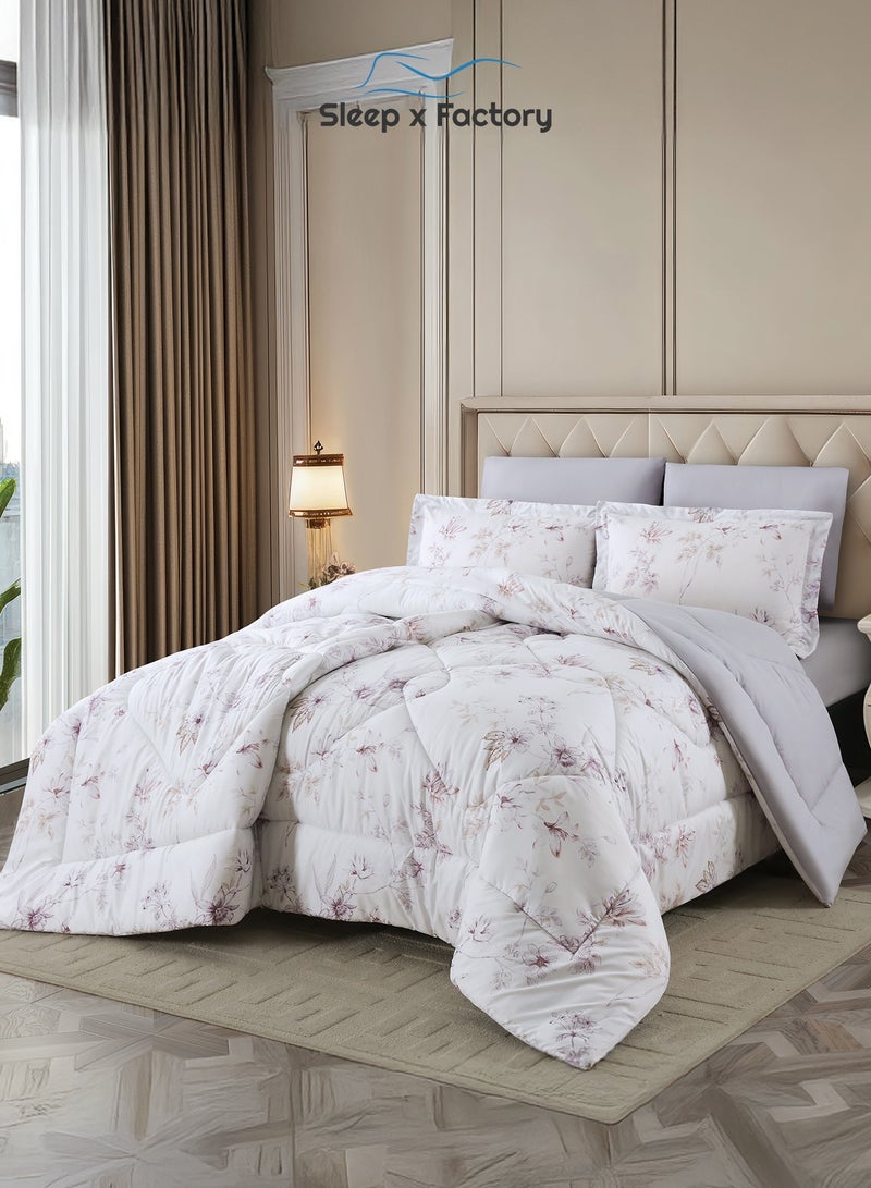 سليب × فاكتوري طقم لحاف رست دوز 6 قطع – قماش وحشوة بوليستر ناعمة – مقاس 260×240 سم – تصاميم متعددة - Image 2