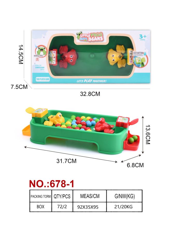 Frog Eating Beans Children's Toys TikTok Greedy Eating Beans Parent-child Interaction 3 To 6 Years Old Boys And Girls Educational Desktop Game