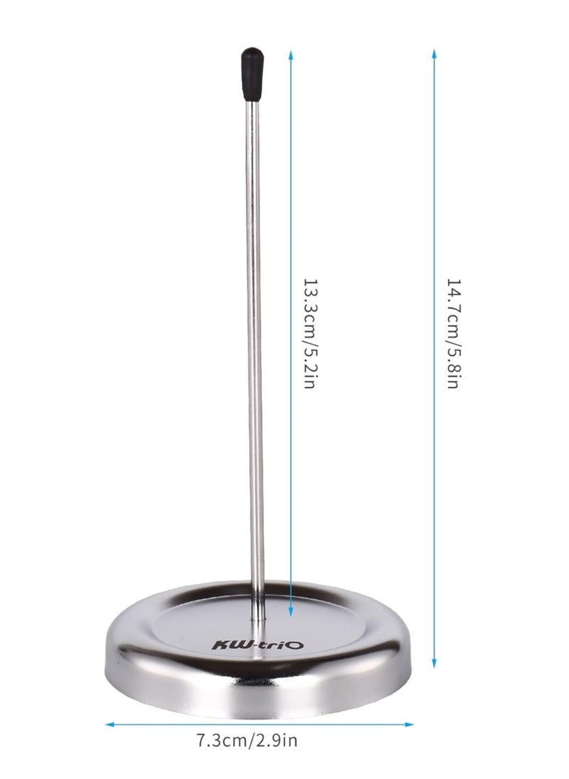 Terabyte Metal Straight Rod Desk Receipt Holder Spike Stick Bill Notes Paper Memo Fork Check Spindle Restaurant Ticket Holder with Protective Cover  - Image 2