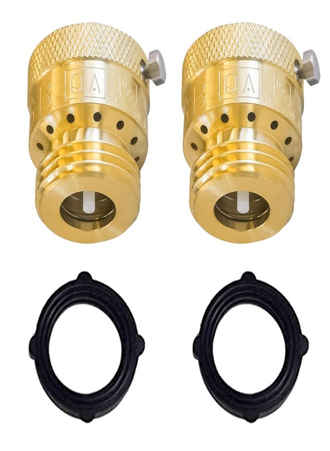 Xiny Tool 2 Pack Faucet Vacuum Breaker, 3/4 Inch Solid Brass Hose Bib Backflow Preventer for Garden Spigot RV - Image 2