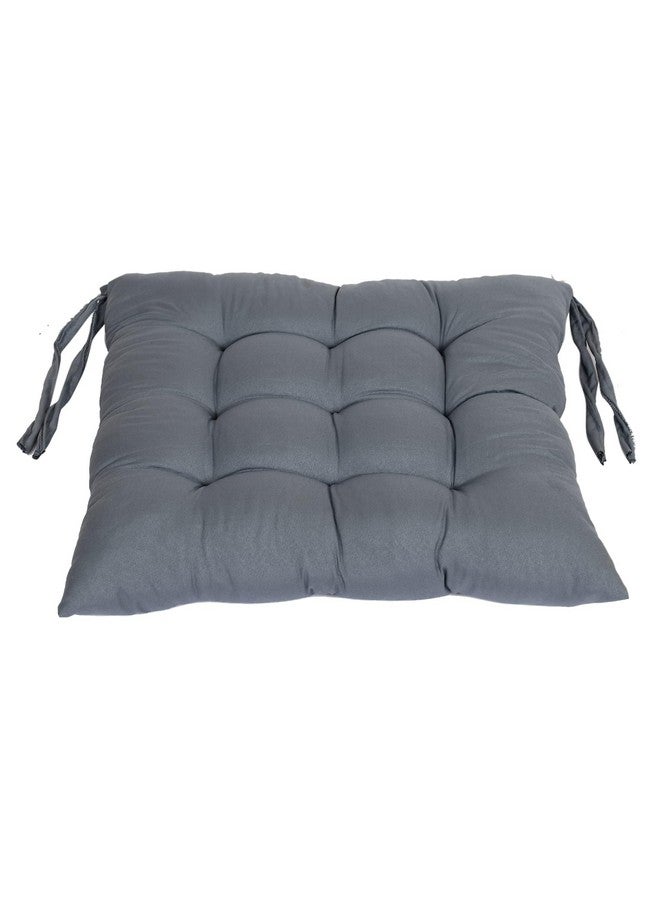 Kuber Industries وسادة كرسي ميكروفايبر من كوبر إندستريز | وسادة مقعد للكرسي للمكتب، المنزل | وسادة جلوس (رمادي) - Image 2