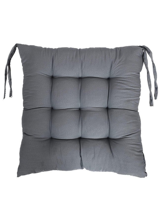 Kuber Industries وسادة كرسي ميكروفايبر من كوبر إندستريز | وسادة مقعد للكرسي للمكتب، المنزل | وسادة جلوس (رمادي) - Image 1