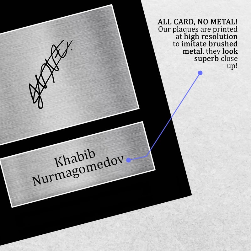 دب في - ديفيرن فيجن اوف ارت - ديفوفارت DVOFART بوستر حائط بطابع MMA لكhabib Nurmagomedov مع تصميم توقيع مطبوع، مقاس A4 بدون إطار - Image 5