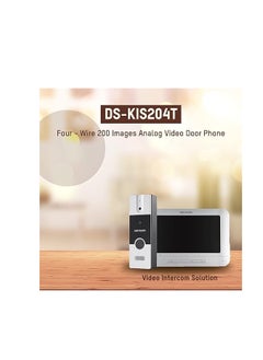 هيك فيجن جرس باب فيديو انالوج بشاشة TFT LCD مقاس 7 انش بدقة 1080p وميكروفون مدمج ومكبر صوت وخاصية الغاء الضوضاء وتسجيل حتى 200 صورة وزر مكالمة واحدة  - Image 3
