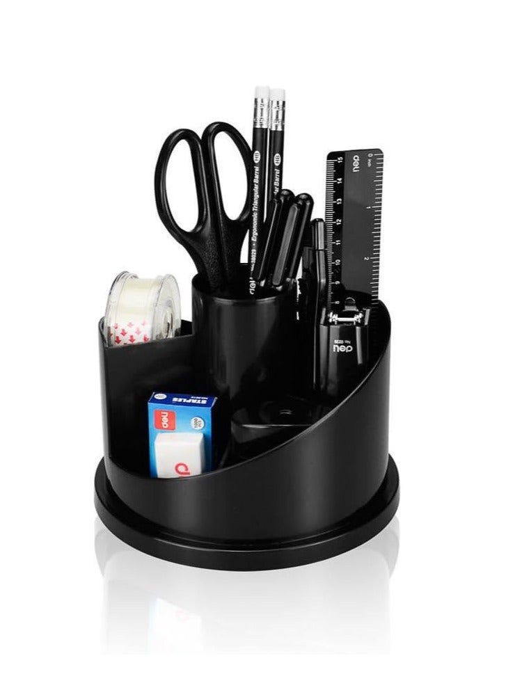 ديلي منظم مكتب دوار من ديلي مكون من 7 أقسام لحمل مجموعة سطح المكتب - Image 2