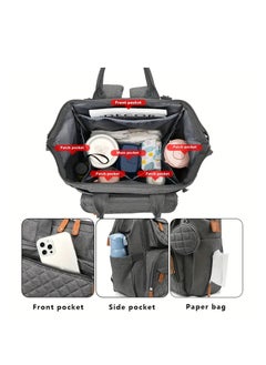 ARCOON Waterproof Diaper Bag Backpack - Large Capacity, Multifunctional, Perfect for Moms & Dads, Ideal for Travel & Shopping  - Image 5