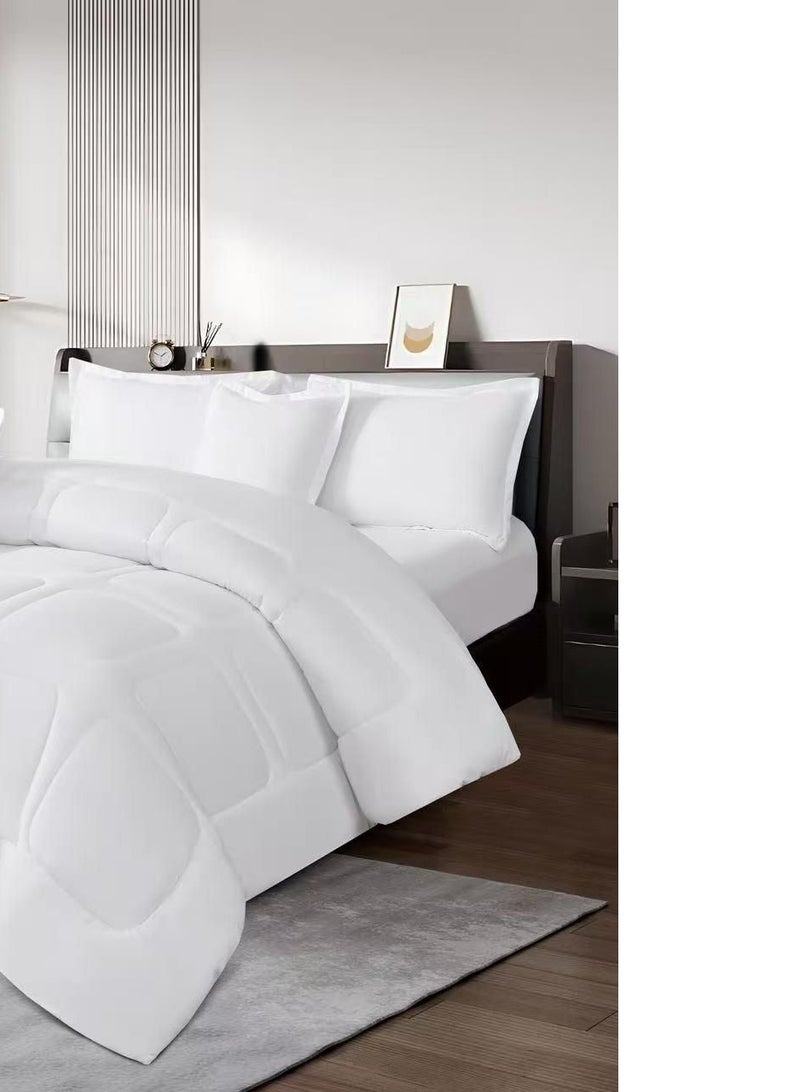 مون مفرش نفرين سادةصيفي طقم لحاف مكون من 6 قطع مقاس كينج 230×250سم - Image 3