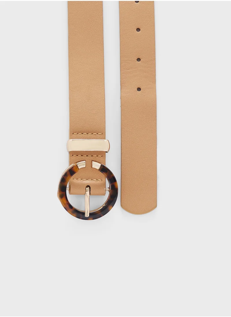 ايلا Round Acrylic Buckle Belt