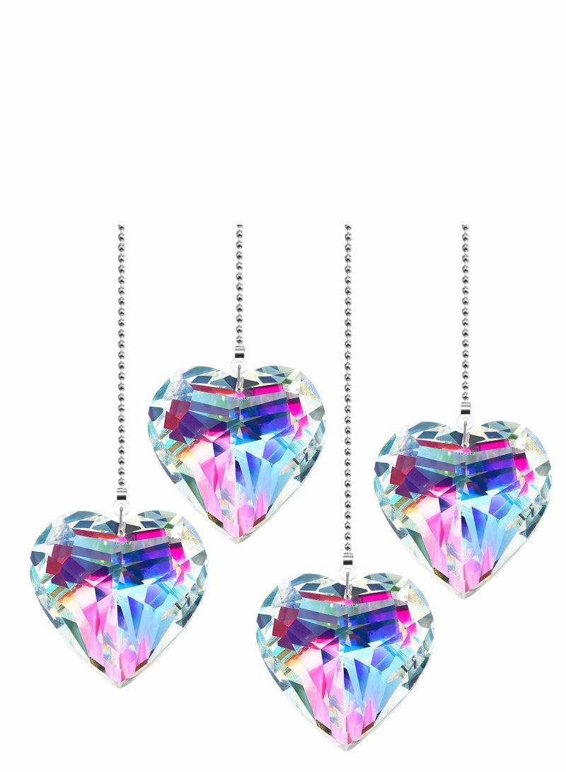 Y&D Ceiling Fan Pull Chain Rainbow Maker Extension with Connector for Bathroom Toilet Light (Heart)  - Image 1