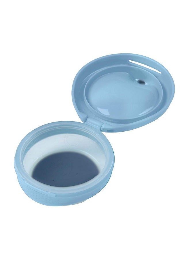 b.box Fill + Feed (Lullaby Blue) | Reusable Baby Food Pouch | Toddlers & Babies 4M+ | Silicone/Nylon Pouch, Bpa Free Plastic Lid | Dishwasher & Microwave Safe | 110Ml (3.7Oz Or ½ Cup Capacity)  - Image 4