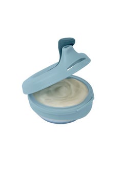 b.box Fill + Feed (Lullaby Blue) | Reusable Baby Food Pouch | Toddlers & Babies 4M+ | Silicone/Nylon Pouch, Bpa Free Plastic Lid | Dishwasher & Microwave Safe | 110Ml (3.7Oz Or ½ Cup Capacity)  - Image 1
