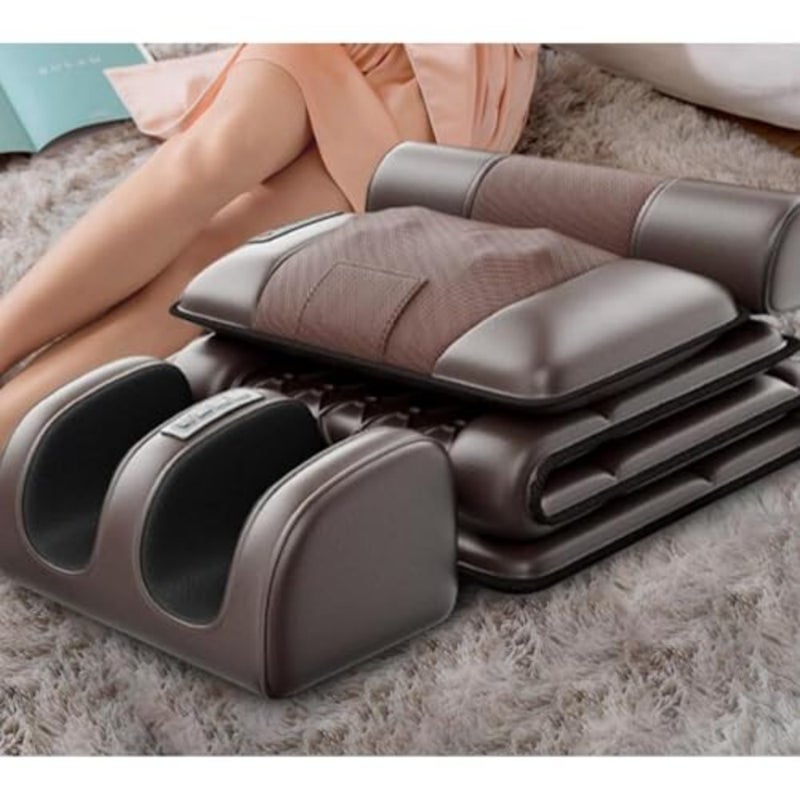 Back Shoulder Hips and legs Massager - Adjustable Massage Chair, Ease Stiffness/Tension with 5 Zone Settings, Relax Full, Upper Lower Back Muscles, Roller, Vibration, Soothing Heat Brown - Image 1