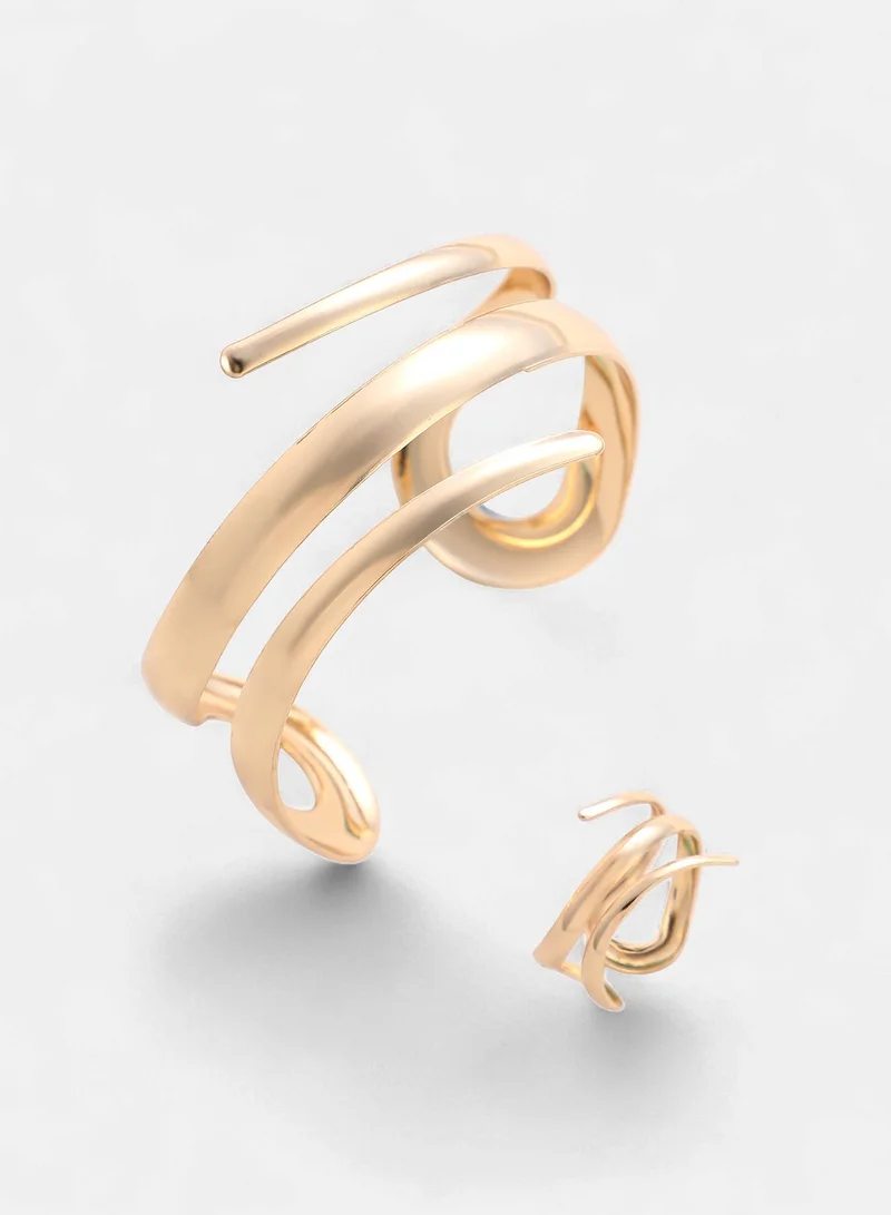 SOHI Zig-Swirl Artificial Jewellery Set