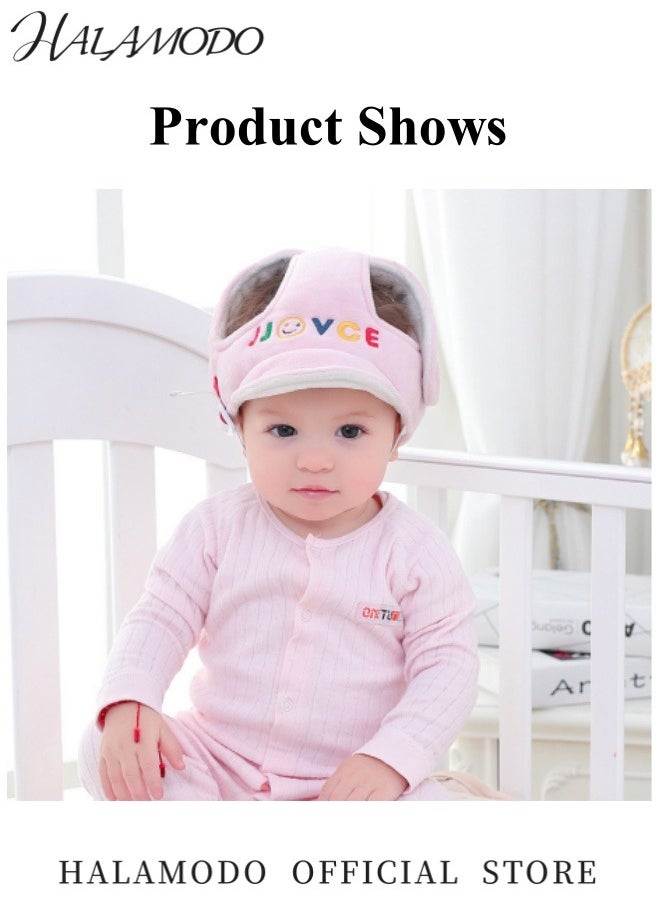 HALAMODO Baby Head Protector Baby Infant Toddler Helmet for Crawling Walking Running No Bumps and Soft Cushion Adjustable Protective Cap Infant Baby Safety Headguard Toddler Helmets for 6-12 Months 1-2 Years Old  - Image 4
