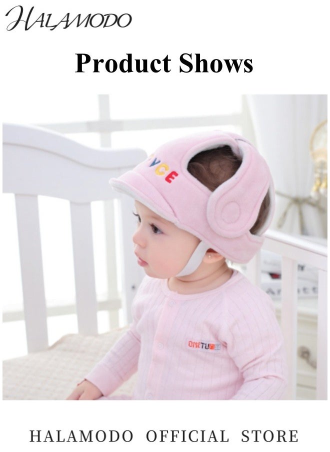 HALAMODO Baby Head Protector Baby Infant Toddler Helmet for Crawling Walking Running No Bumps and Soft Cushion Adjustable Protective Cap Infant Baby Safety Headguard Toddler Helmets for 6-12 Months 1-2 Years Old  - Image 5