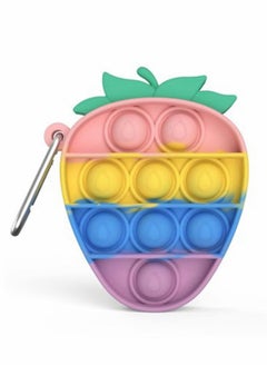 Y&D 6 Pcs Mini Pop Keychain, Bubble Silicone Sensory Fidget Toys Set, Push Simple Dimple Toy for Kids Adults  - Image 2
