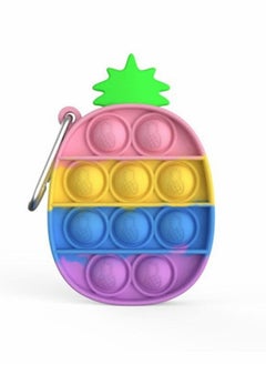 Y&D 6 Pcs Mini Pop Keychain, Bubble Silicone Sensory Fidget Toys Set, Push Simple Dimple Toy for Kids Adults  - Image 3