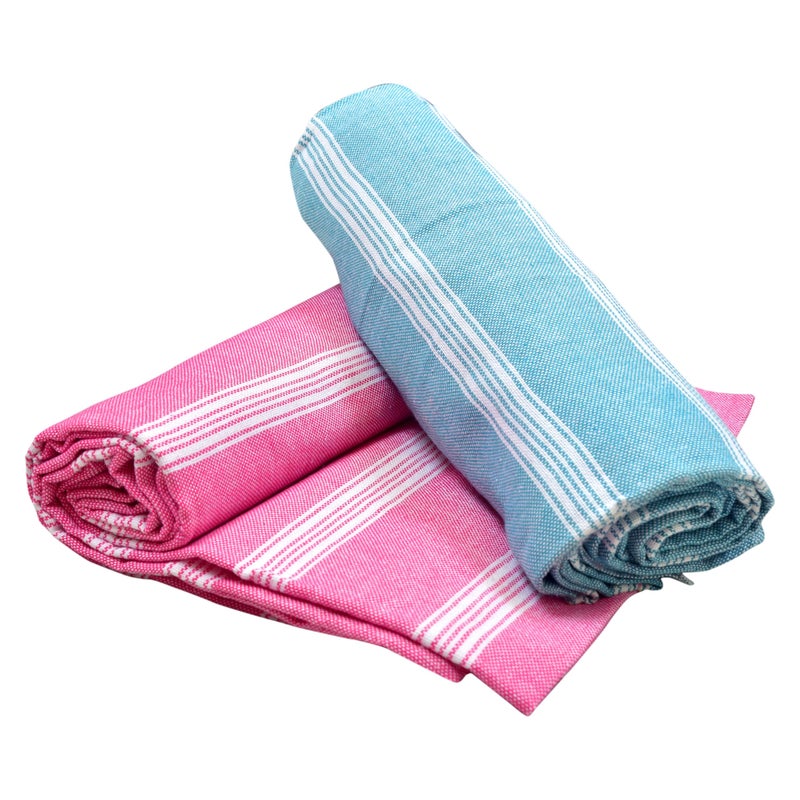 COMFORT WEAVE Cotton Bath Towels 250 GSM Multicolor(Set of 2, 31 X 62 Inch) - Image 5