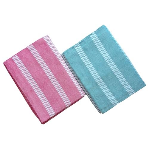 COMFORT WEAVE Cotton Bath Towels 250 GSM Multicolor(Set of 2, 31 X 62 Inch) - Image 2